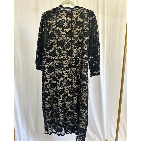 Kiyonna Women''s Plus 3X Black Lace Dress - Picture 2 of 9